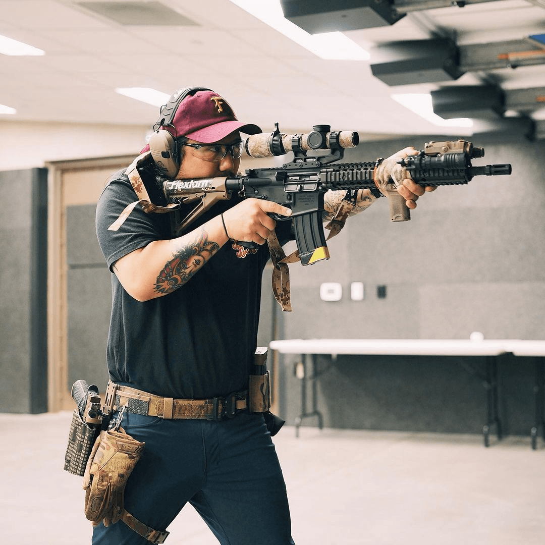 Members shooting from the prone position on the JRA range